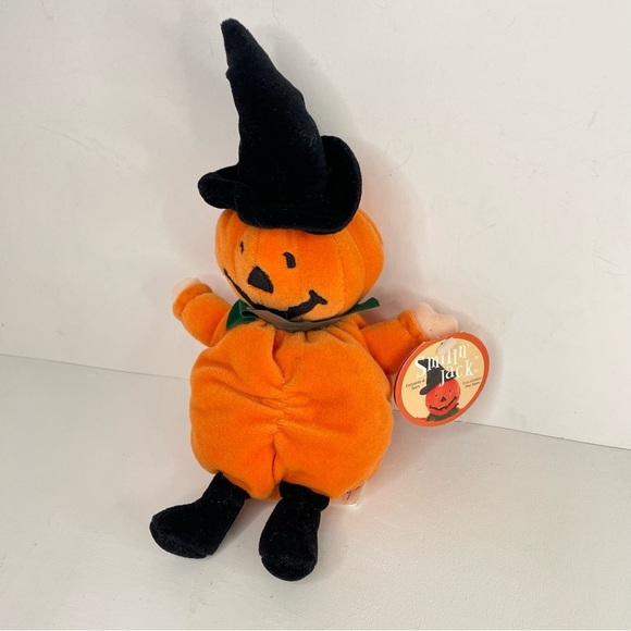Smilin Jack Vintage Exclusive to Sears Pumpkin Plush Halloween Decor - Picture 10 of 15